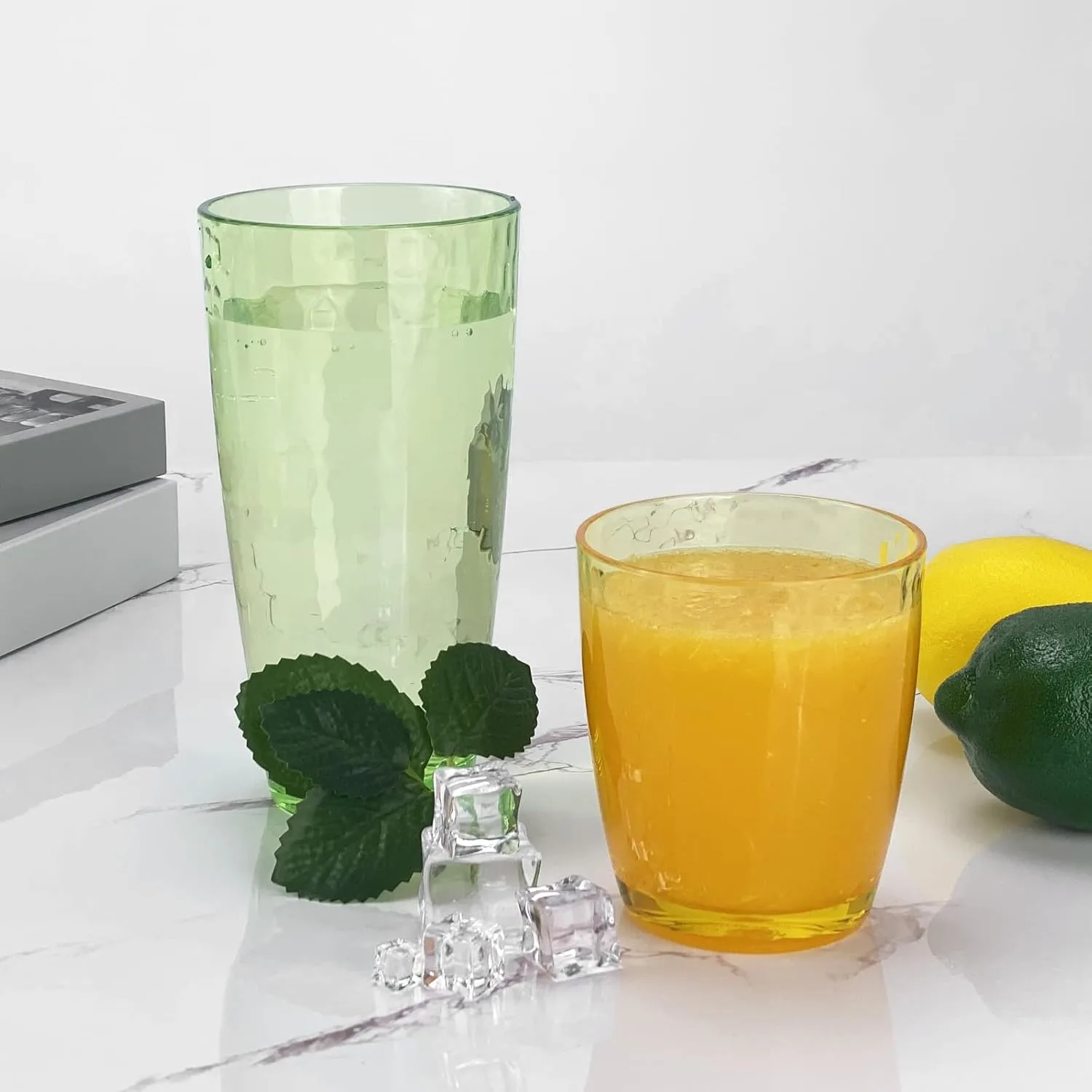 26oz Acrylic Tumblers Set of 6 Large Plastic Cups - Image 3