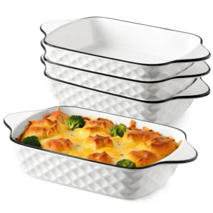 Baking Dishes Set of 4, 34oz Lasagne Dish - Oven Safe