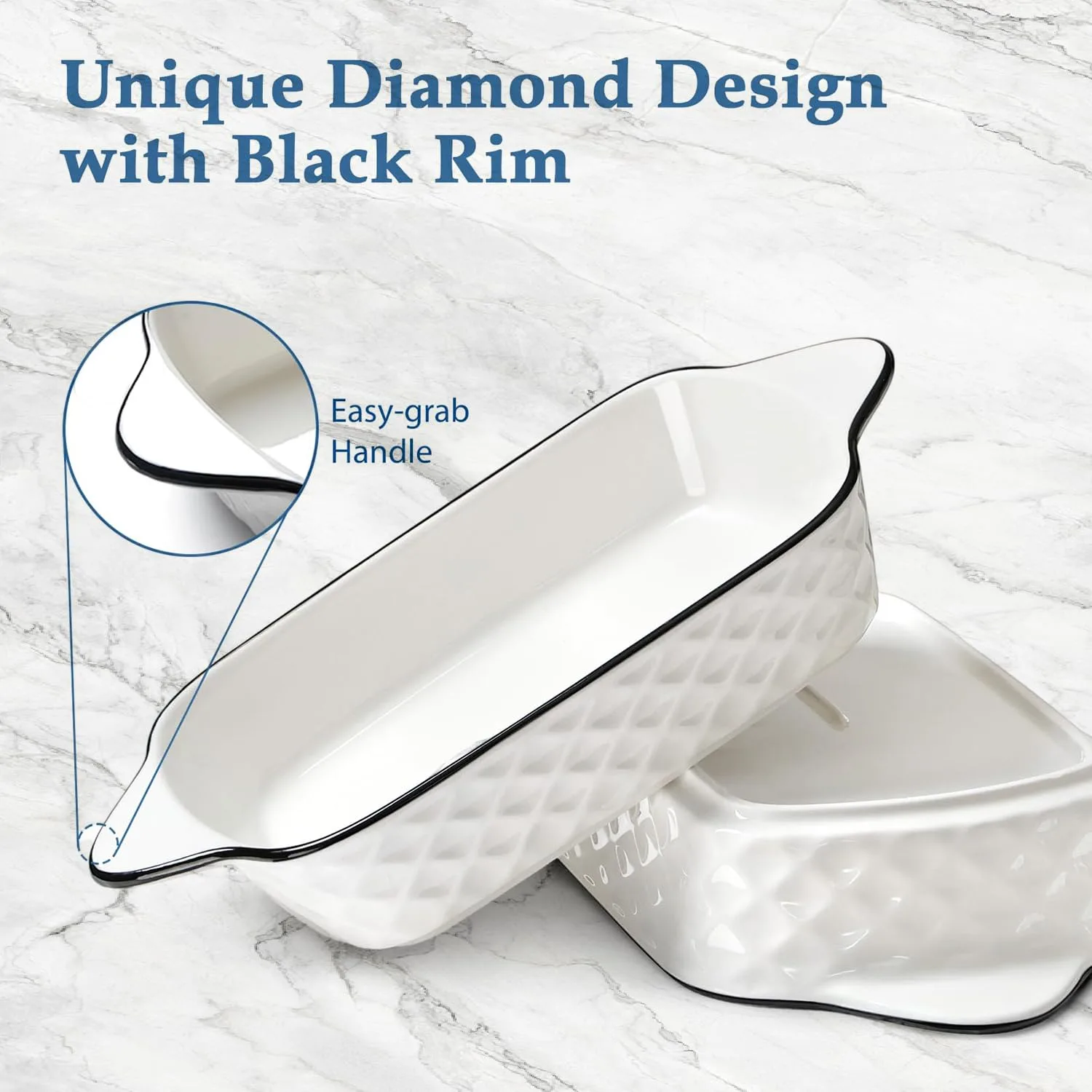 Baking Dishes Set of 4, 34oz Lasagne Dish - Oven Safe - Image 3