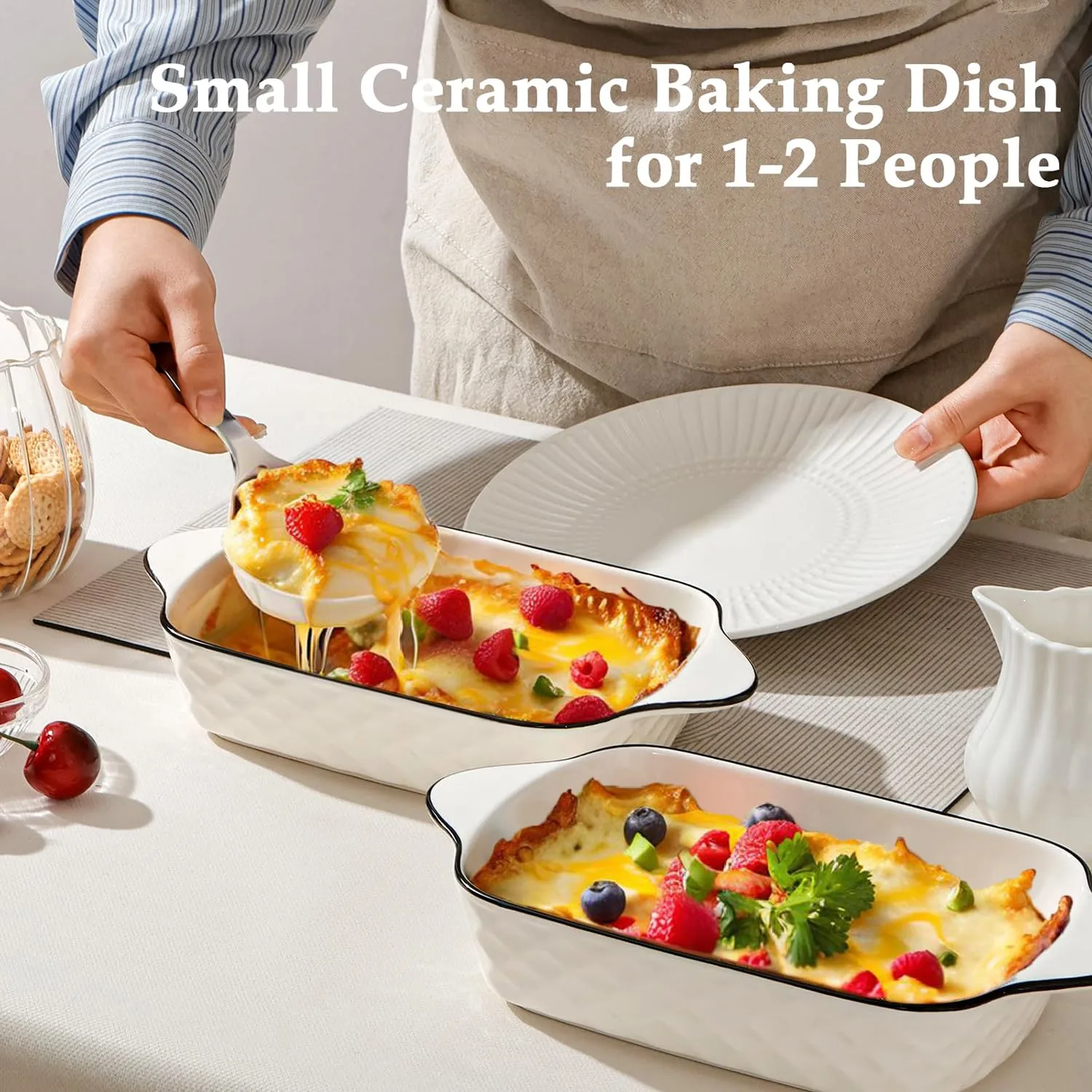 Baking Dishes Set of 4, 34oz Lasagne Dish - Oven Safe - Image 4