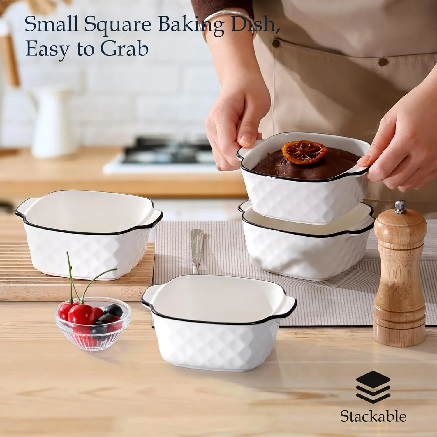 Baking Dishes Set Square Baking Dish Air Fryer Safe - Image 4