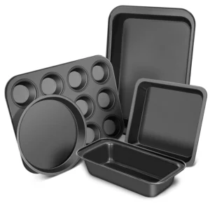 Baking Pans Set, Nonstick Bakeware 5 Piece