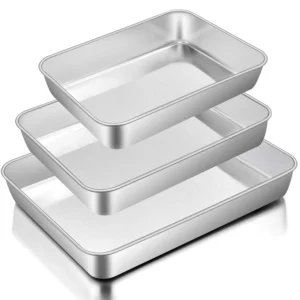 Baking Pans Set Stainless Steel - 3 Piece