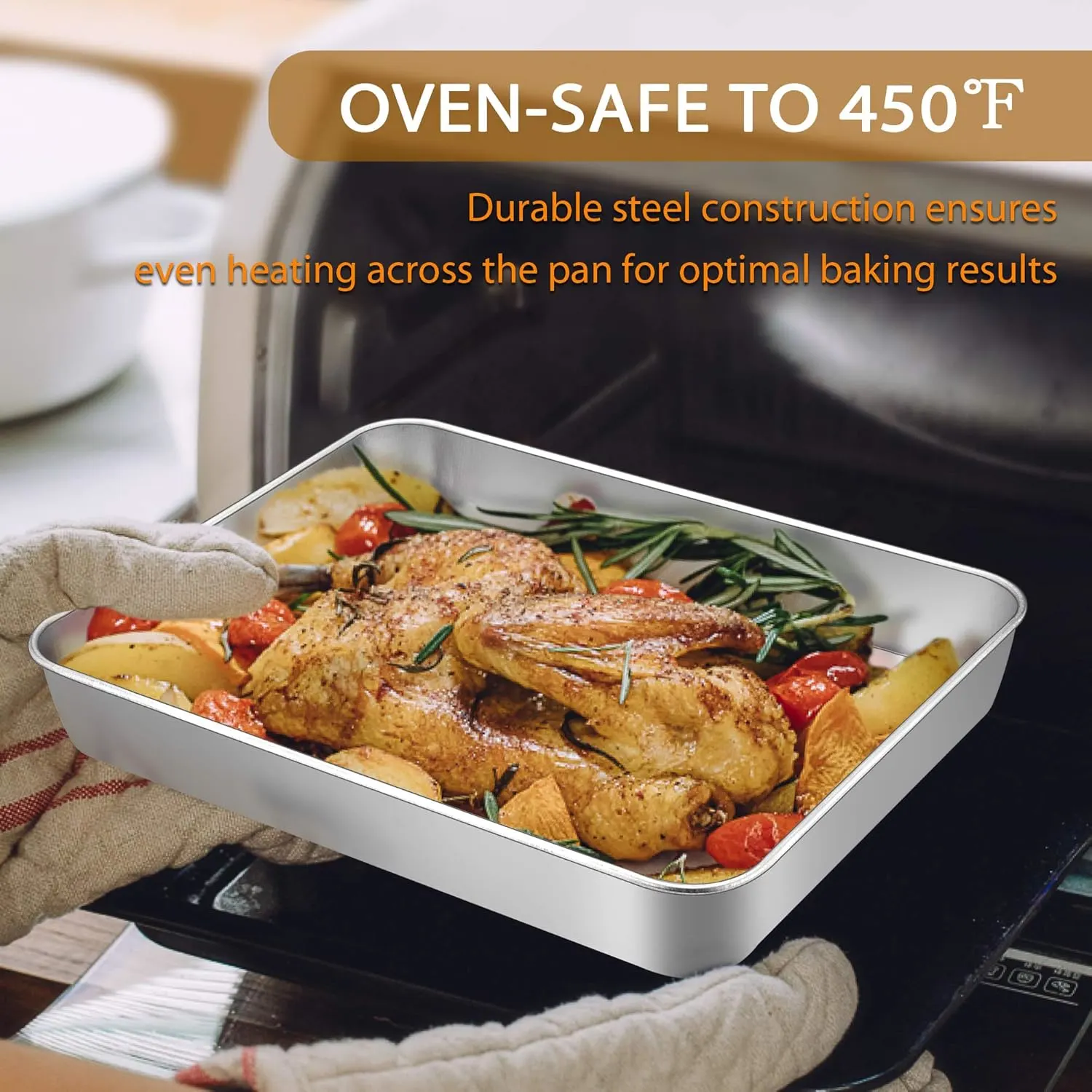 Baking Pans Set Stainless Steel - 3 Piece - Image 4