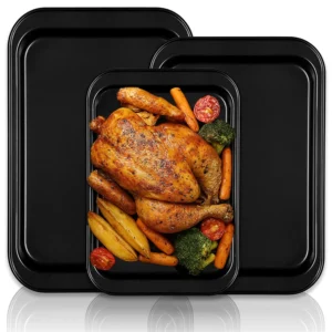 Baking Tray Set Nonstick Carbon Steel Cookie Sheet