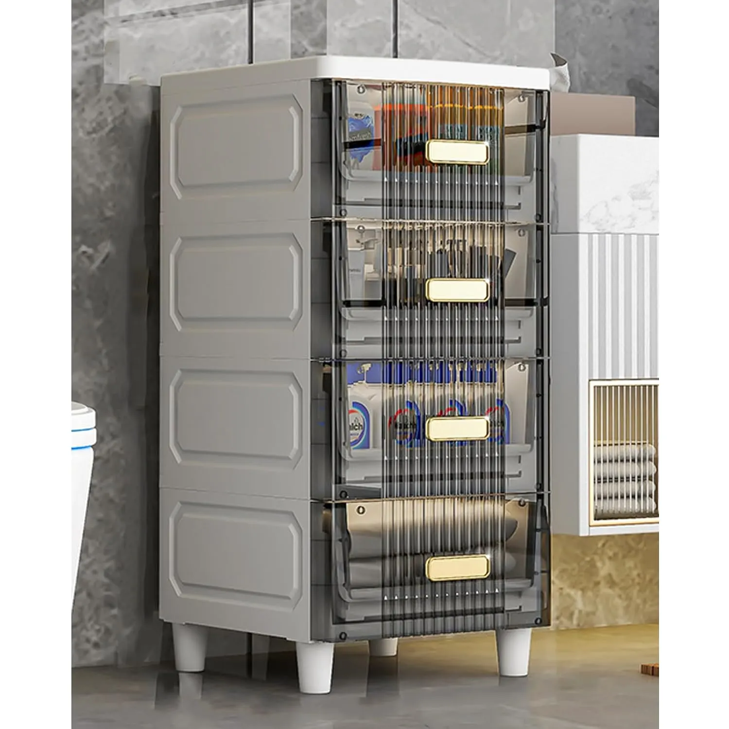 Bathroom Cabinet Shelf Storage Organizer