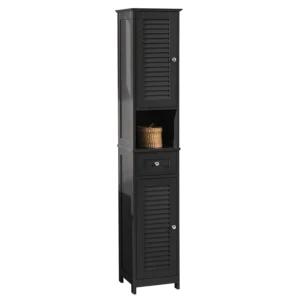 Bathroom Cabinet Storage Organizer Tall Narrow Cupboard
