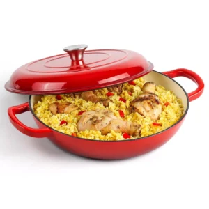 Cast Iron Dutch Oven Enameled Cookware Pot with Lid