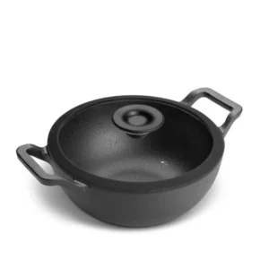 Cast Iron Kadai - Pre Seasoned 20 CM Wok