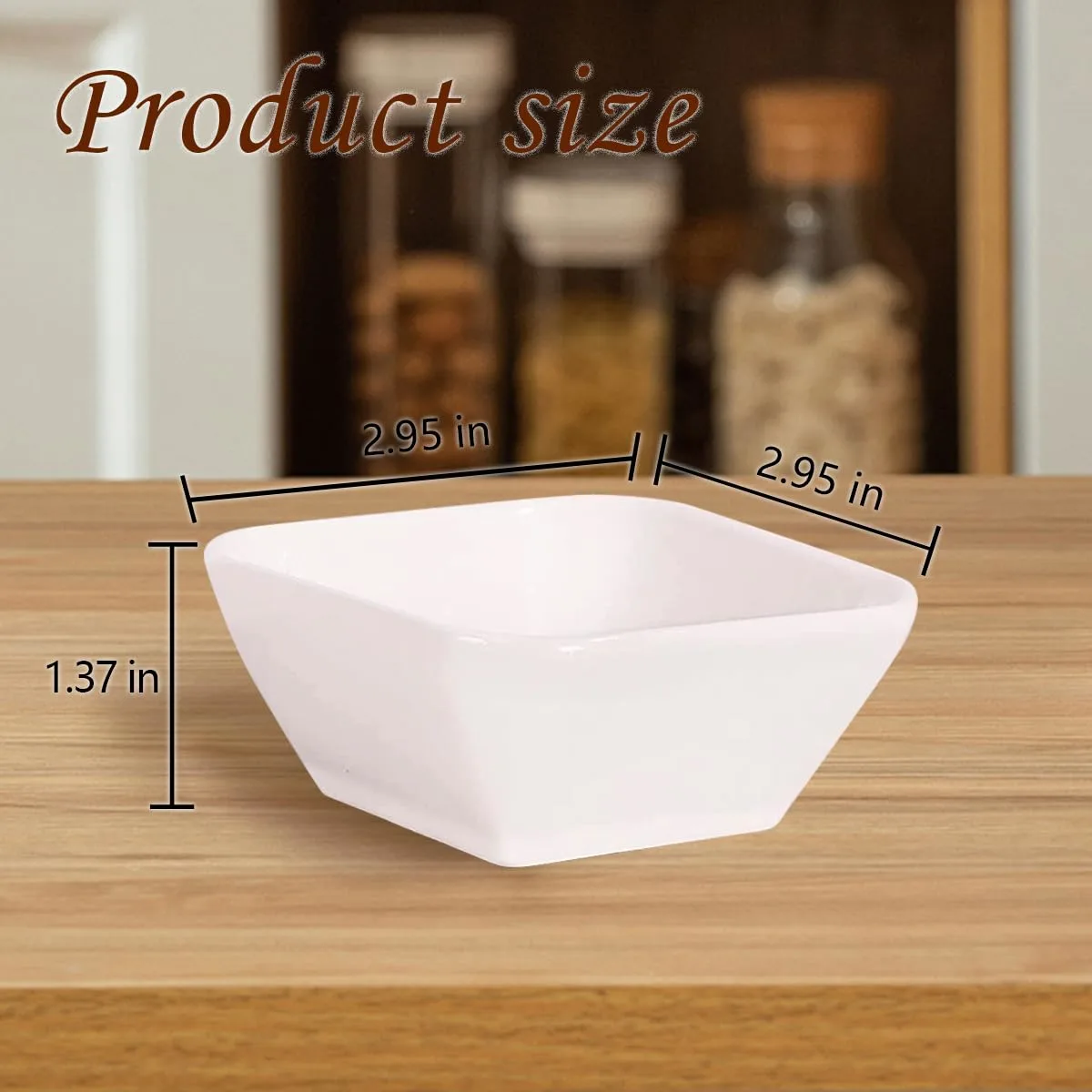 Ceramic Dip Bowls Set Mini Soy Sauce Plate 6 Pack - Image 4