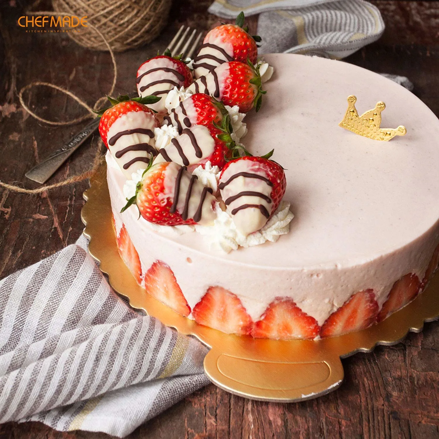 CHEFMADE 8-Inch Round Cake Pan Non-Stick Bakeware - Image 4