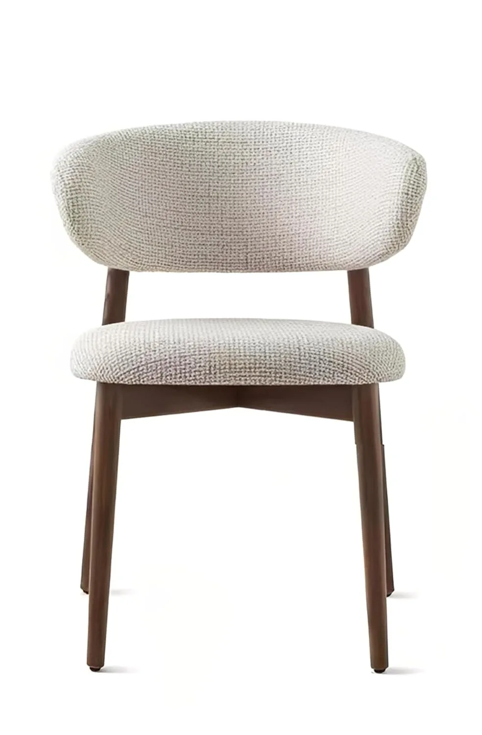 Modern Dining Chair Linen Upholstered Accent Chair - Image 4