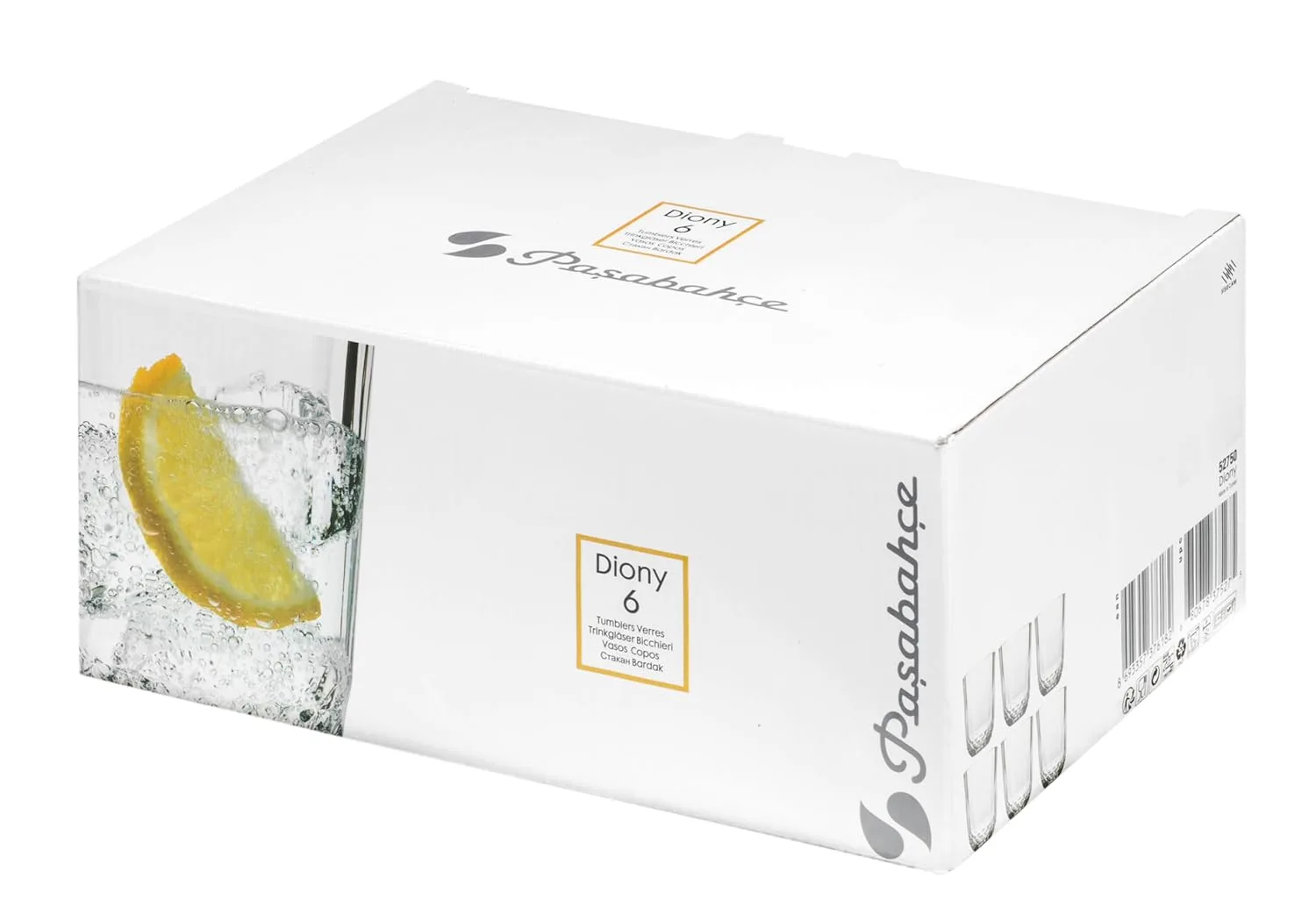 Diony Glass Tumbler Set Clear 6-Piece Pasabahce - Image 4