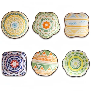 Dip Bowls Set - Mini Ceramic Bowls for Condiments, Snacks