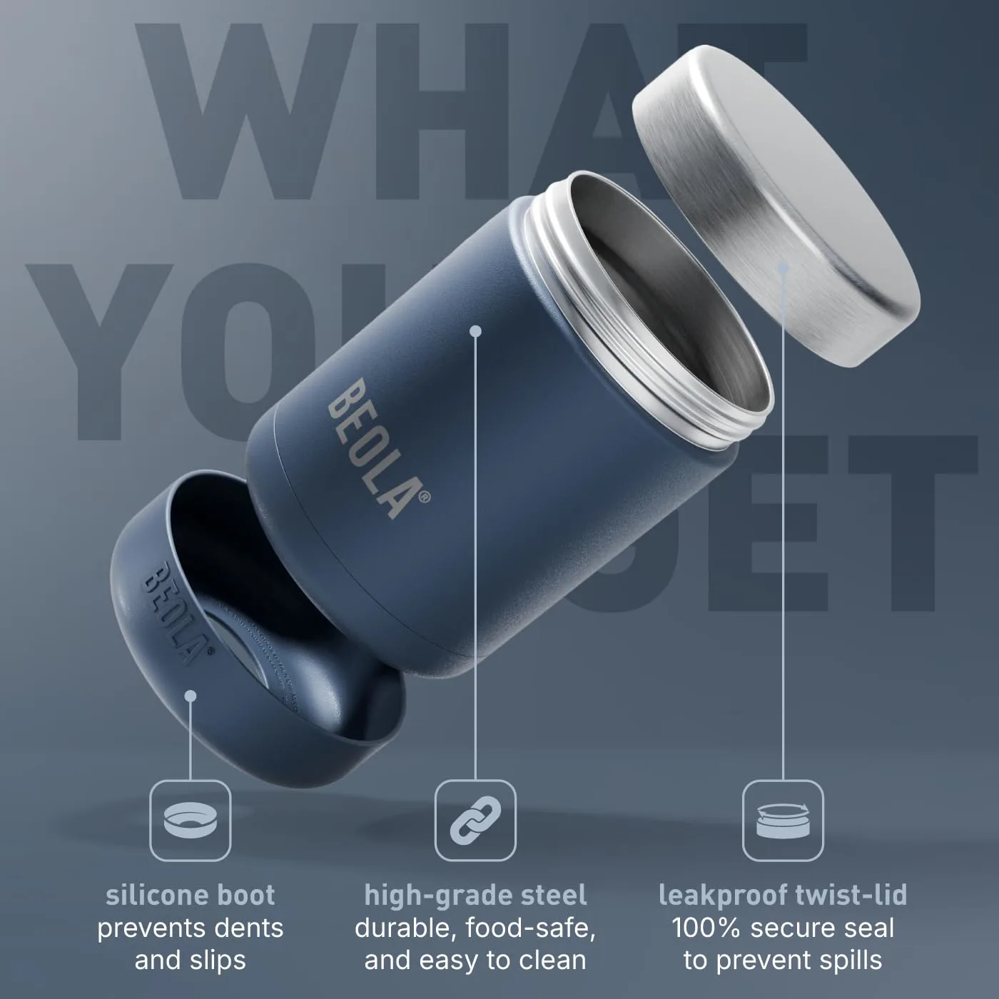 Food Jar Lunch Box Thermos Kids Adults Insulated - Image 3