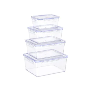 Food Storage Containers Set - Airtight Leakproof 4-Pcs