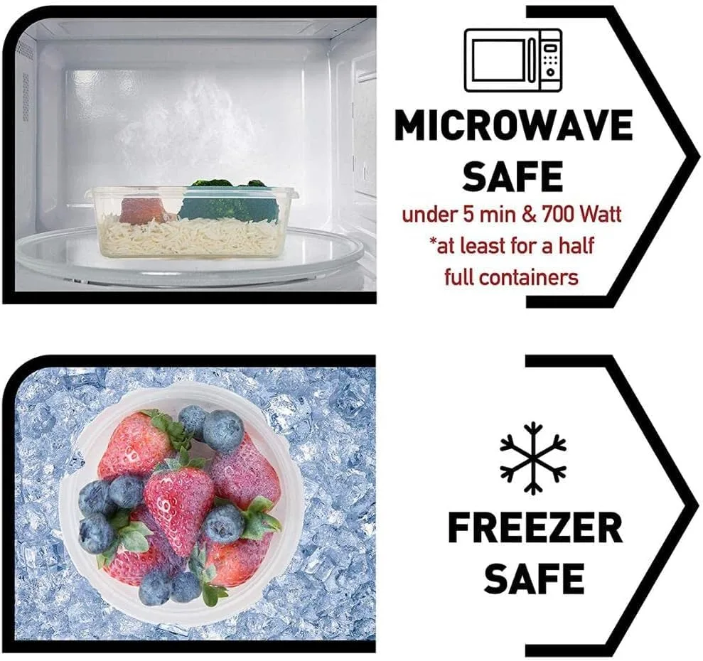 Food Storage Containers Set Airtight 18pcs + Labels - Image 3