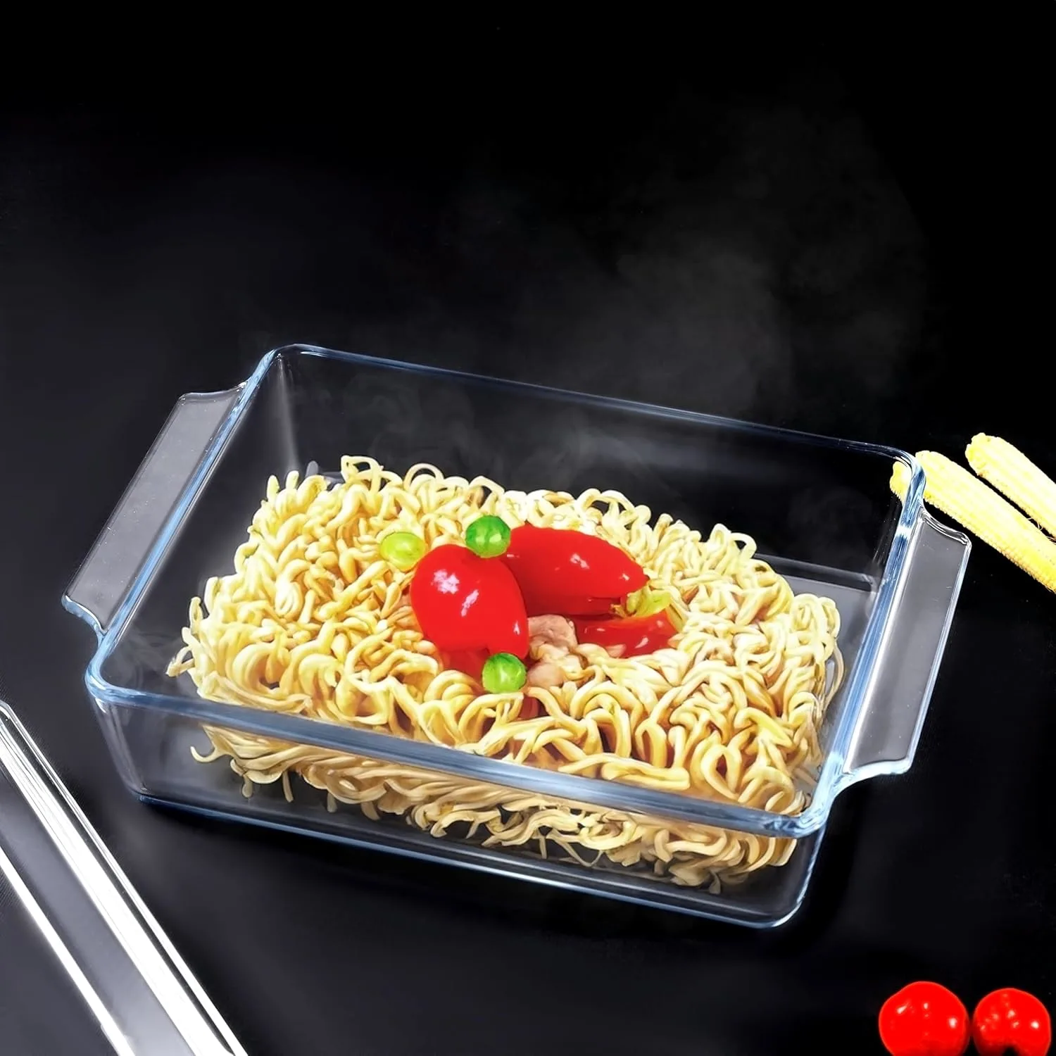Glass Baking Dish Oven Safe - Royalford 2L Roaster - Image 3