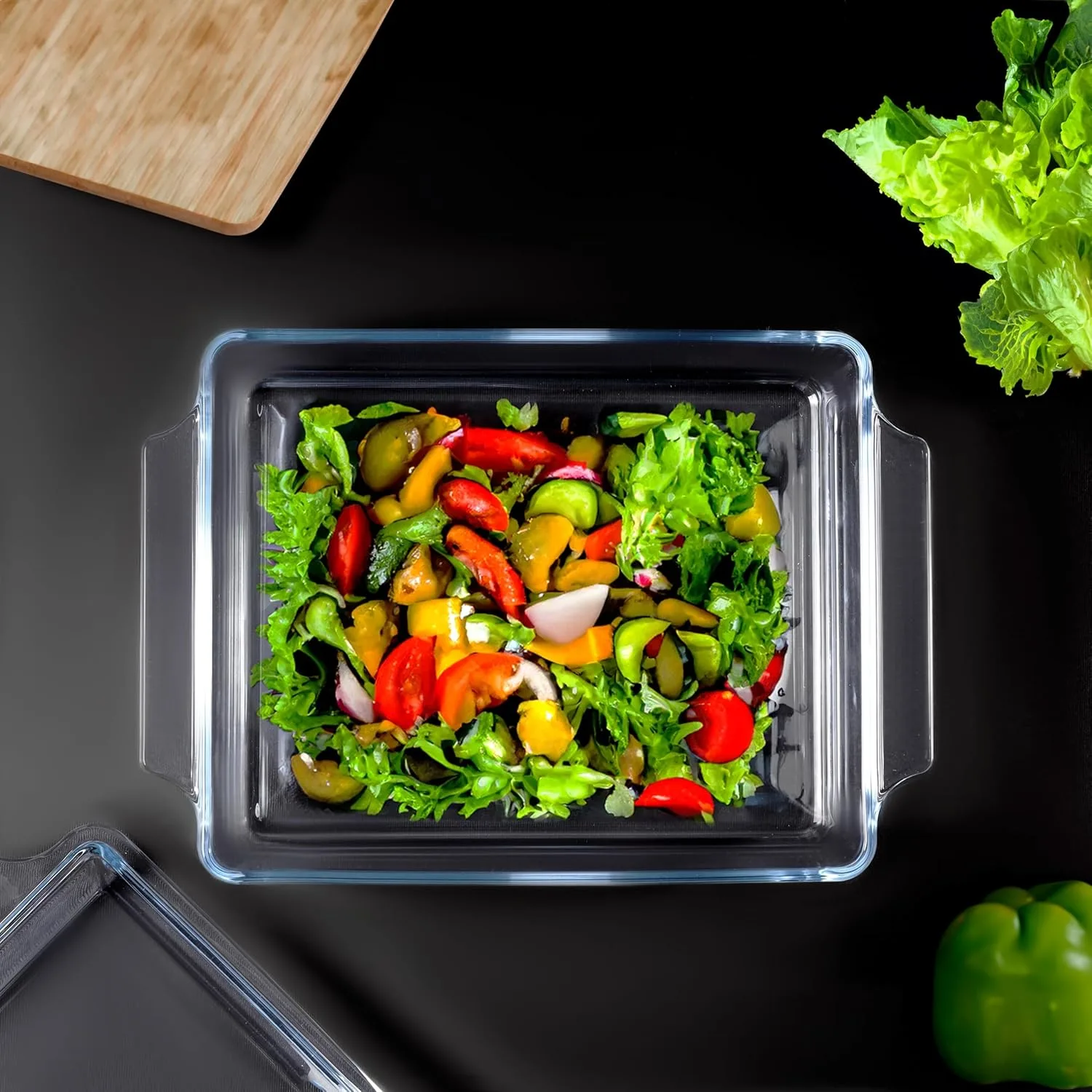 Glass Baking Dish Oven Safe - Royalford 2L Roaster - Image 4