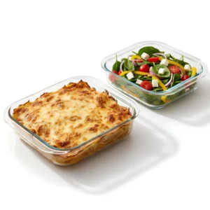 Glass Baking Dish Set - 2 Piece Baking Tray