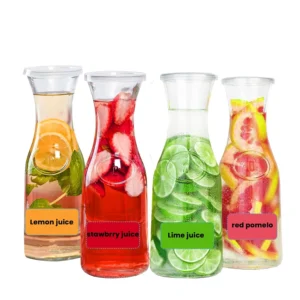Glass Carafe with Lid Set - Juice, Mimosa Bar