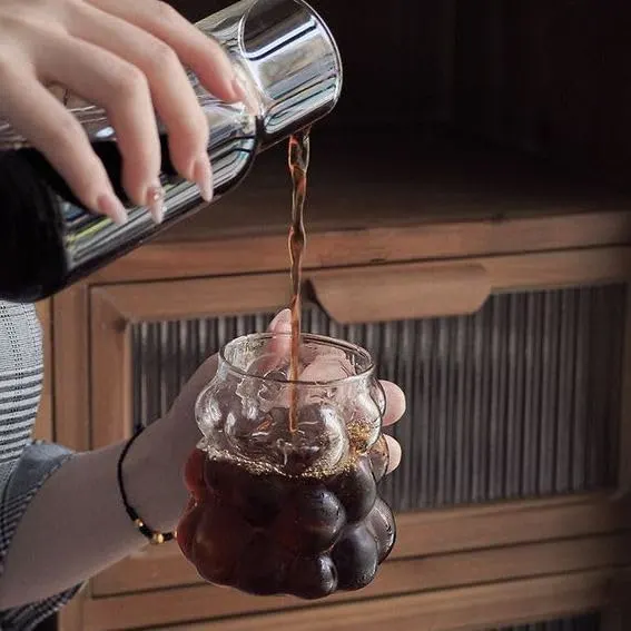 Glass Cups Set - Unique Coffee Mugs for Drinks & Cocktails - Image 2