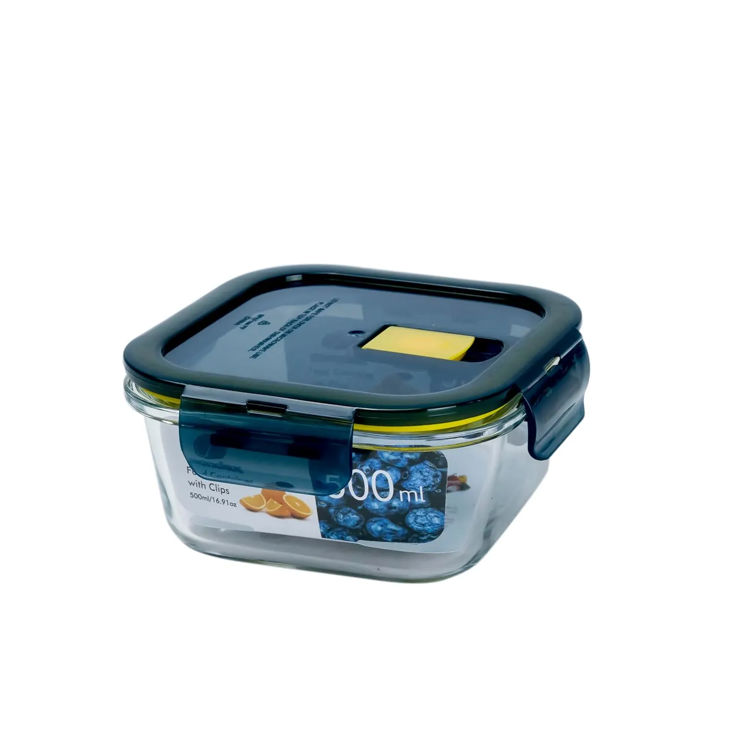 Glass Food Storage Container Leakproof 500ml