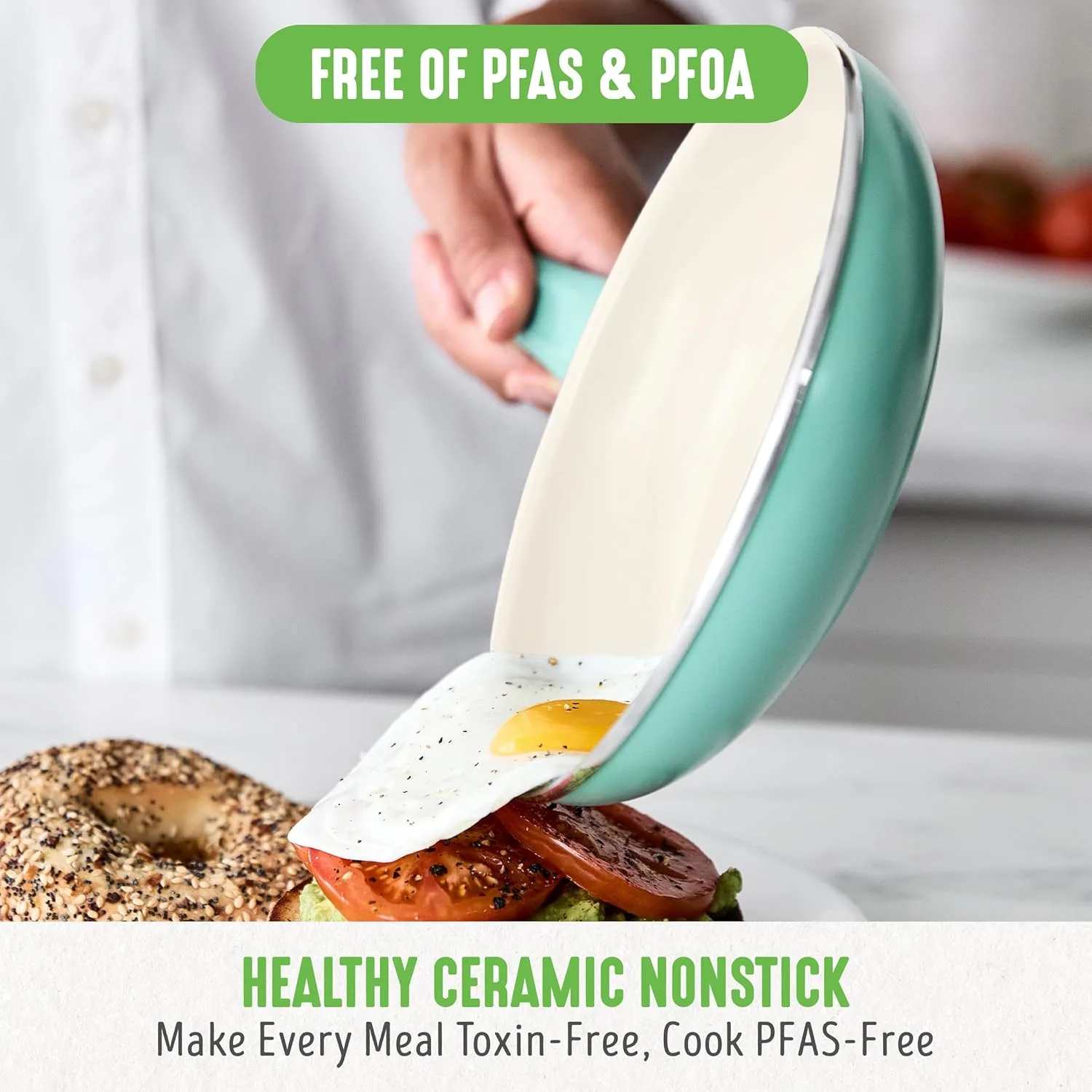 GreenLife Nonstick Cookware Set - 15 Piece - Image 2