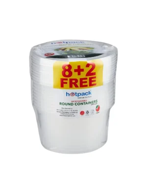Hotpack Lunch Box Microwavable 450ml 10-Pack