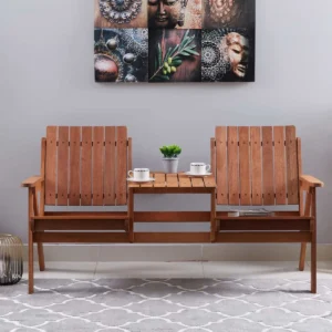 Jack & Jill 2-Seater Outdoor Set Wood Patio