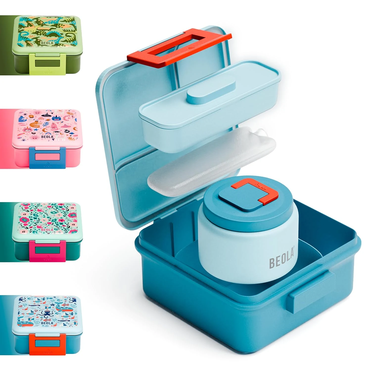 Kids Lunch Box with Food Jar & Ice Pack, Bento Box