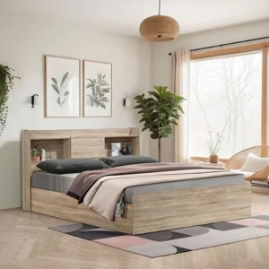 Danube Home King Bed | Modern Wooden Bed Frame