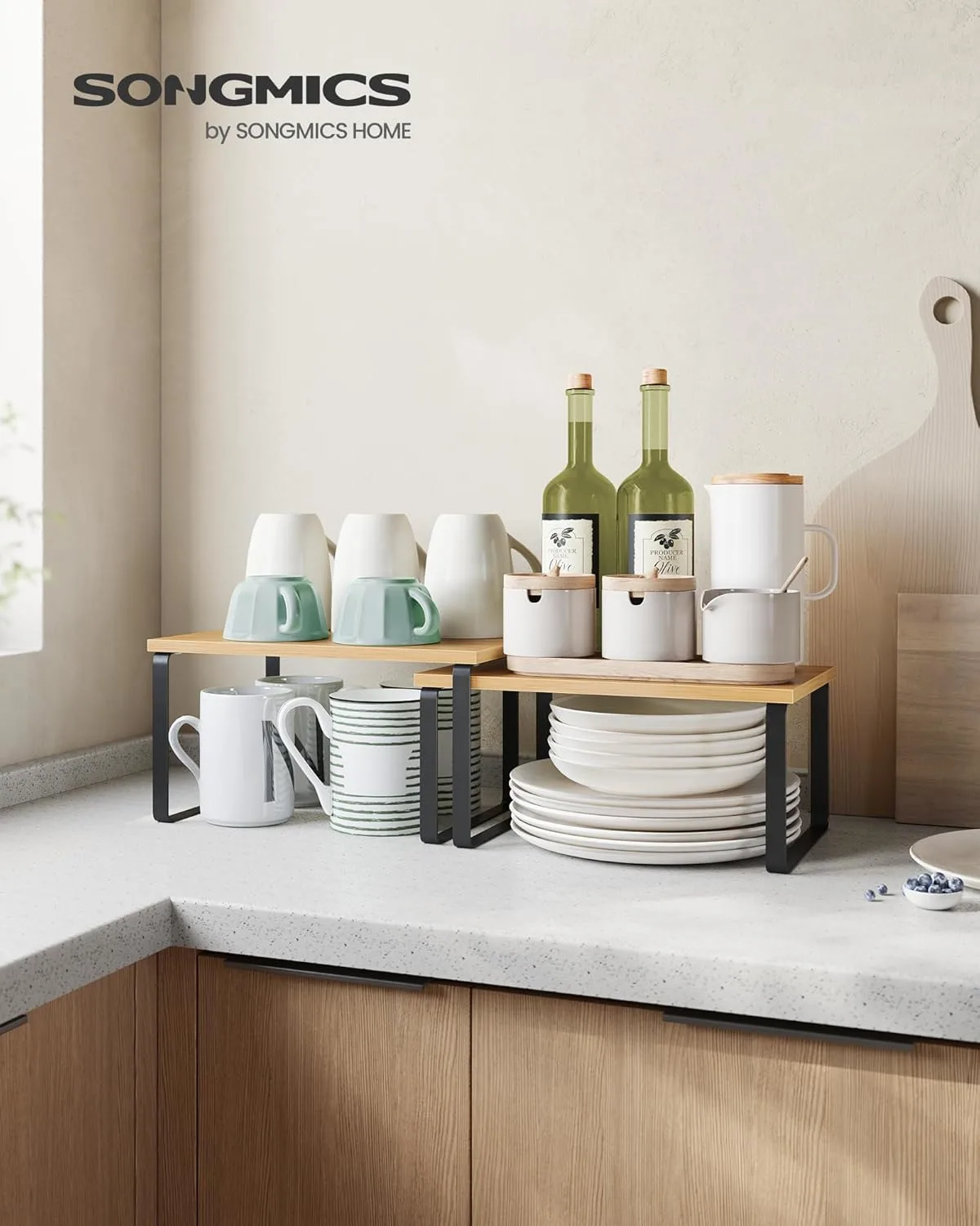 Kitchen Counter Shelf Organizer, Stackable, Expandable - Image 3