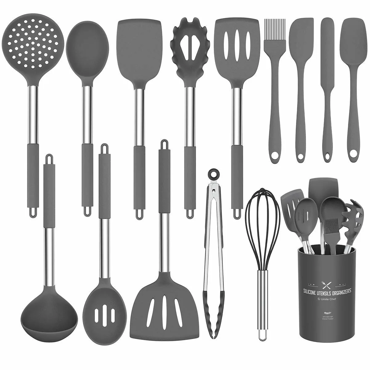 Kitchen Utensils Set 15 Pcs Silicone Heat Resistant