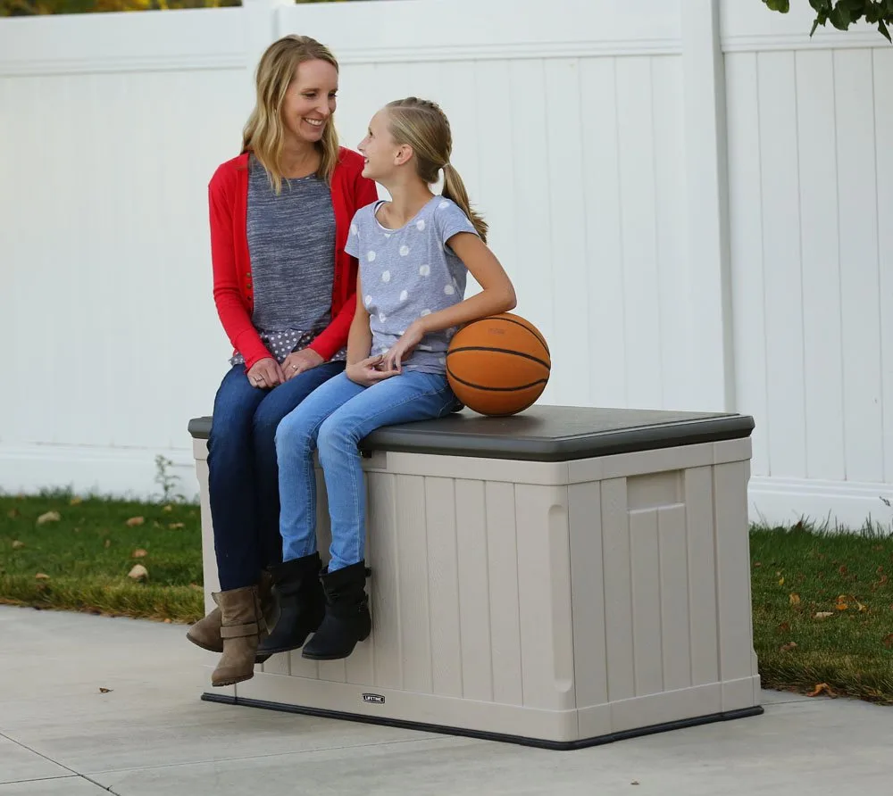 Lifetime Outdoor Storage Deck Box - Weather Resistant - Image 2