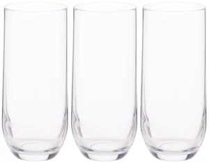 Long Drink Glasses - 3 Piece Set - Solid Base