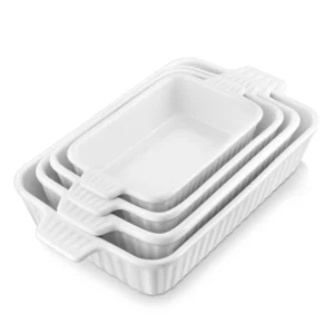 MALACASA Baking Dishes - Oven Safe Casserole Set