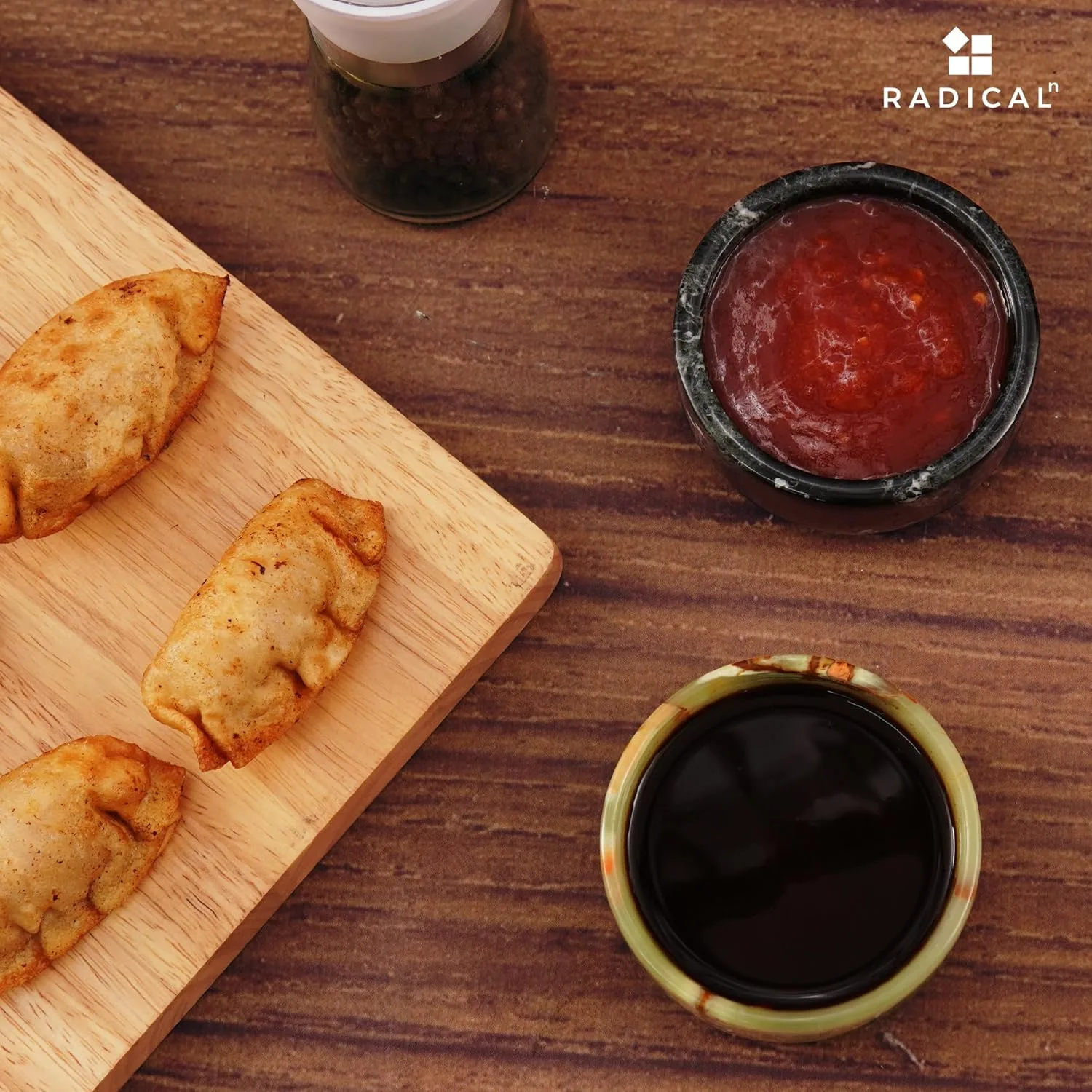 Marble Sauce Dishes Set Mini Dipping Bowls - Image 2