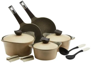 Neoflam Cookware Set Nonstick Cast Aluminum 10-Piece
