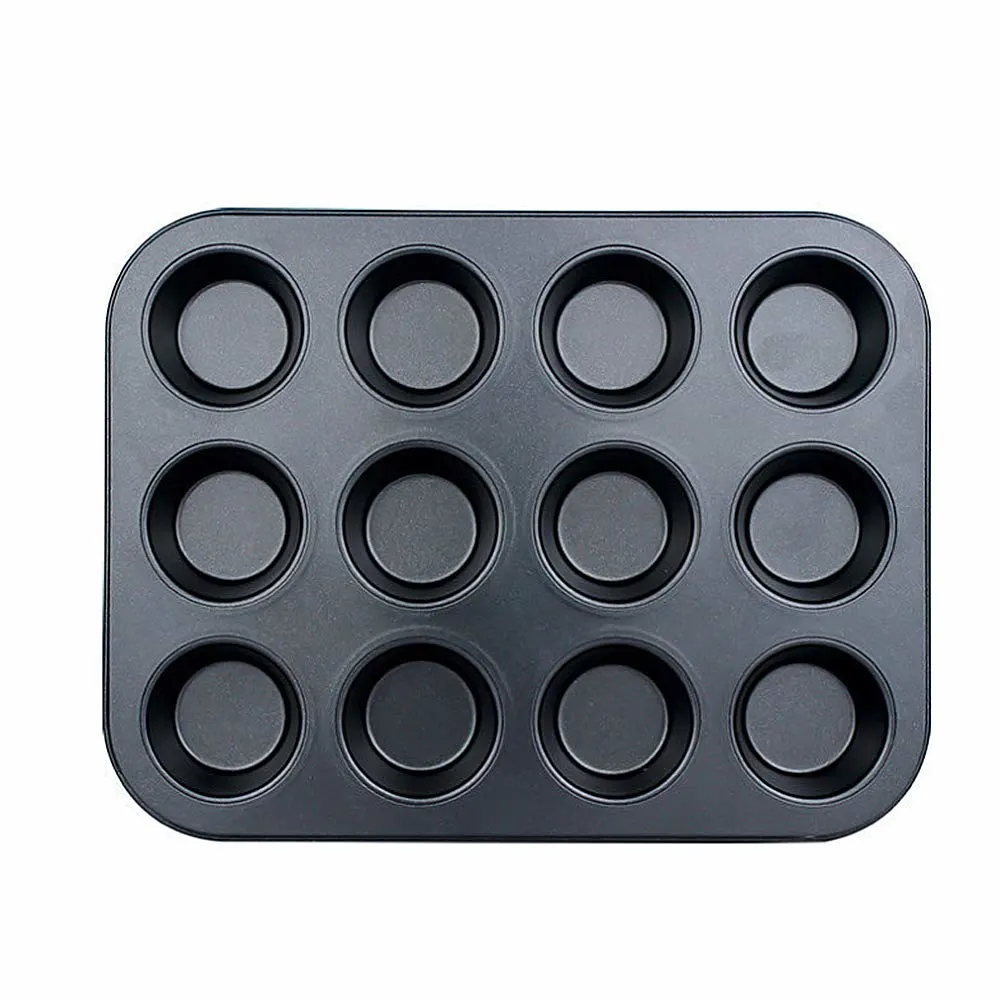 Non-Stick Muffin Pan Set - 12 Cup Baking Tray - Image 2