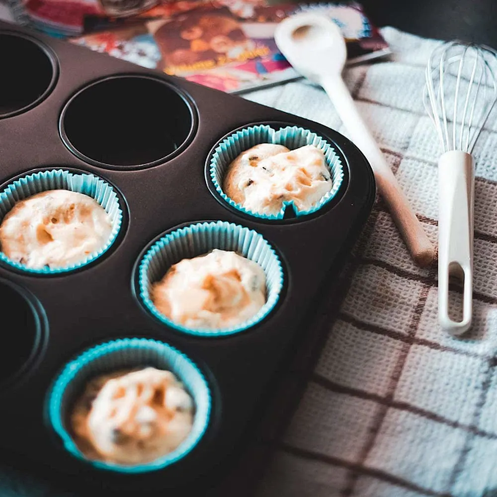 Non-Stick Muffin Pan Set - 12 Cup Baking Tray - Image 3