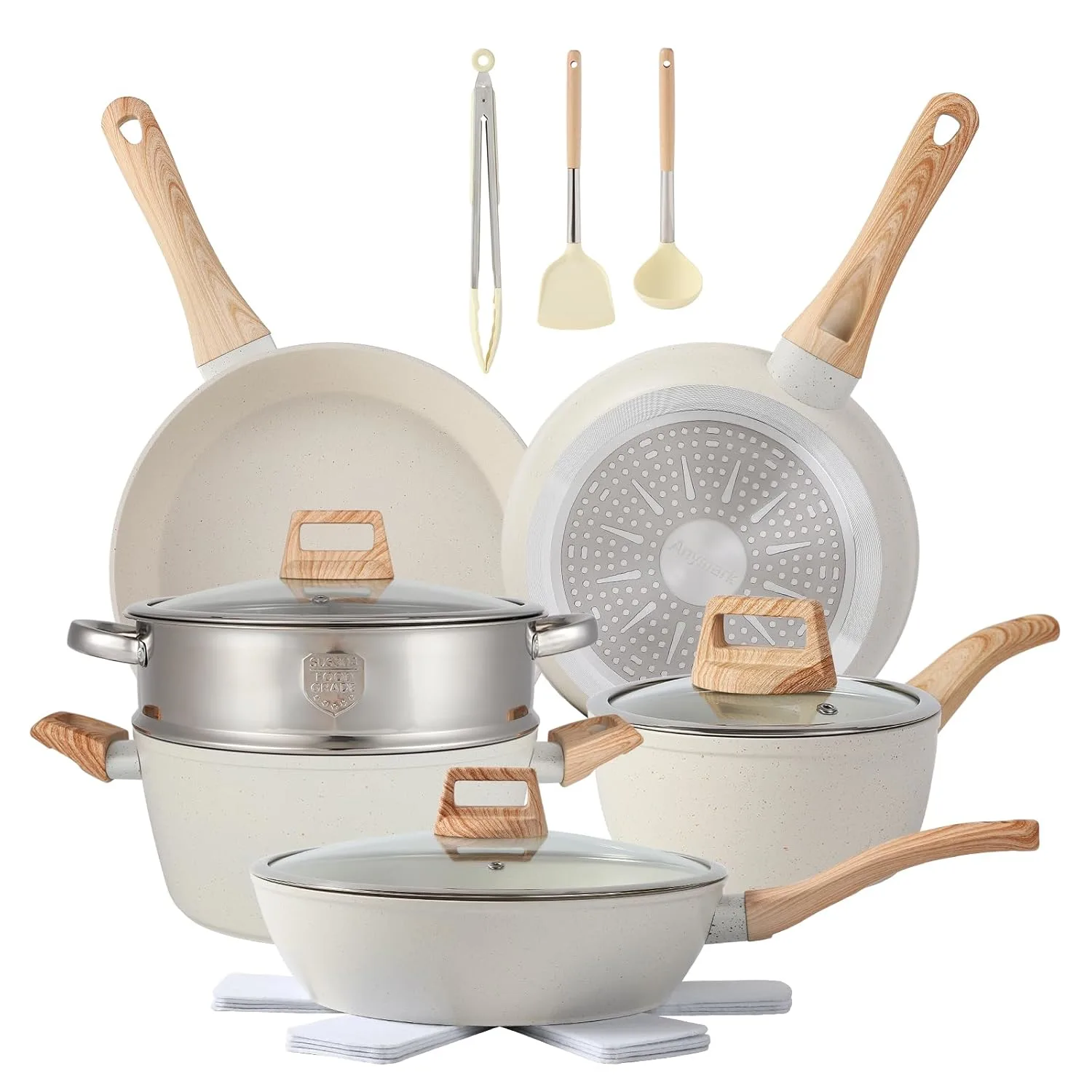 16PCS Non Stick Pots and Pans Cookware Set