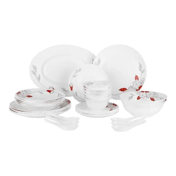 Opalware Dinner Set 33-Piece - Break & Chip Resistant