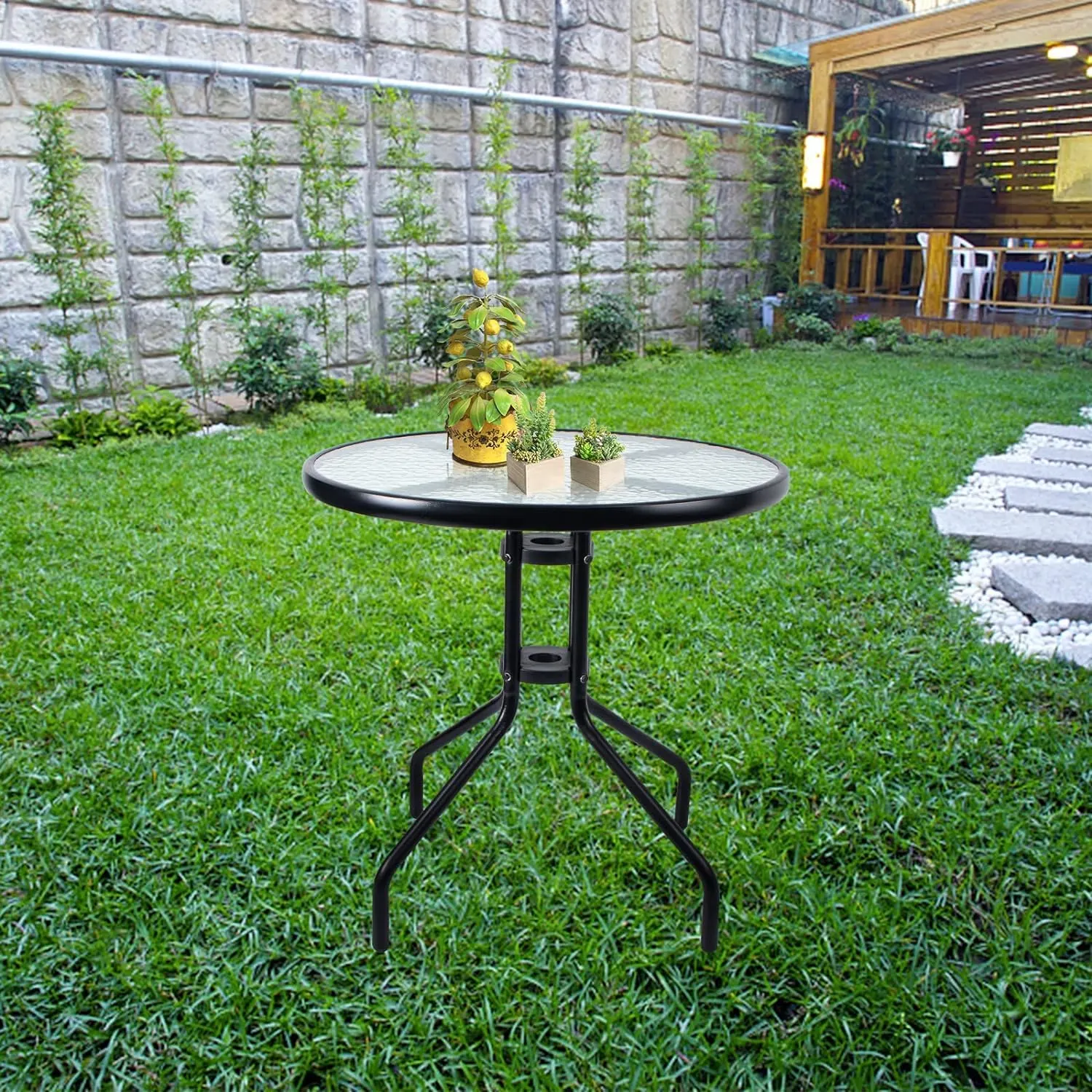Patio Coffee Table Outdoor Side Table Balcony - Image 4