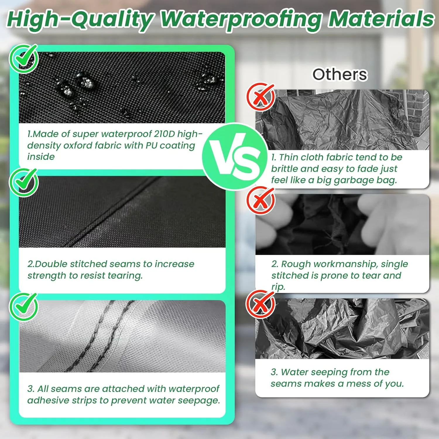 Patio Furniture Cover Heavy Duty Waterproof - Image 2