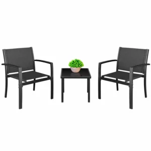 Patio Furniture Set 3 Pcs Bistro Set Outdoor