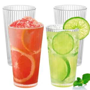 Plastic Tumblers 20 Oz Unbreakable Drinking Glasses