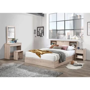 Queen Bed Set | Danube Home | Bedroom Furniture Sonoma Oak