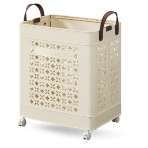 Rolling Laundry Basket Foldable Space Saver