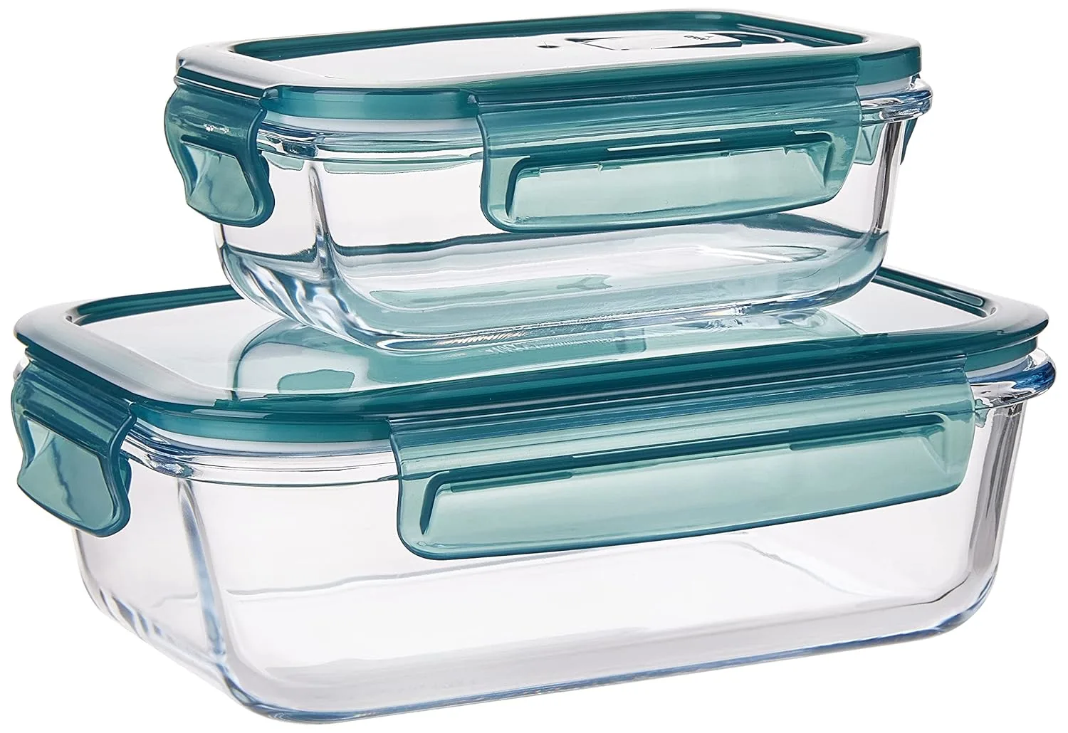 Royalford Glass Food Storage Containers - 2 Pcs Airtight - Image 3